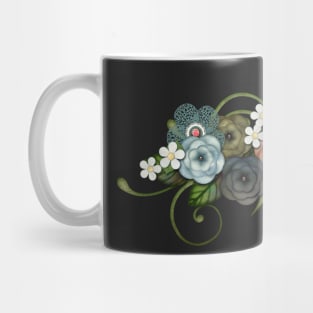 Floral Cluster Lace Flowers | Cherie's Art(c)2021 Mug